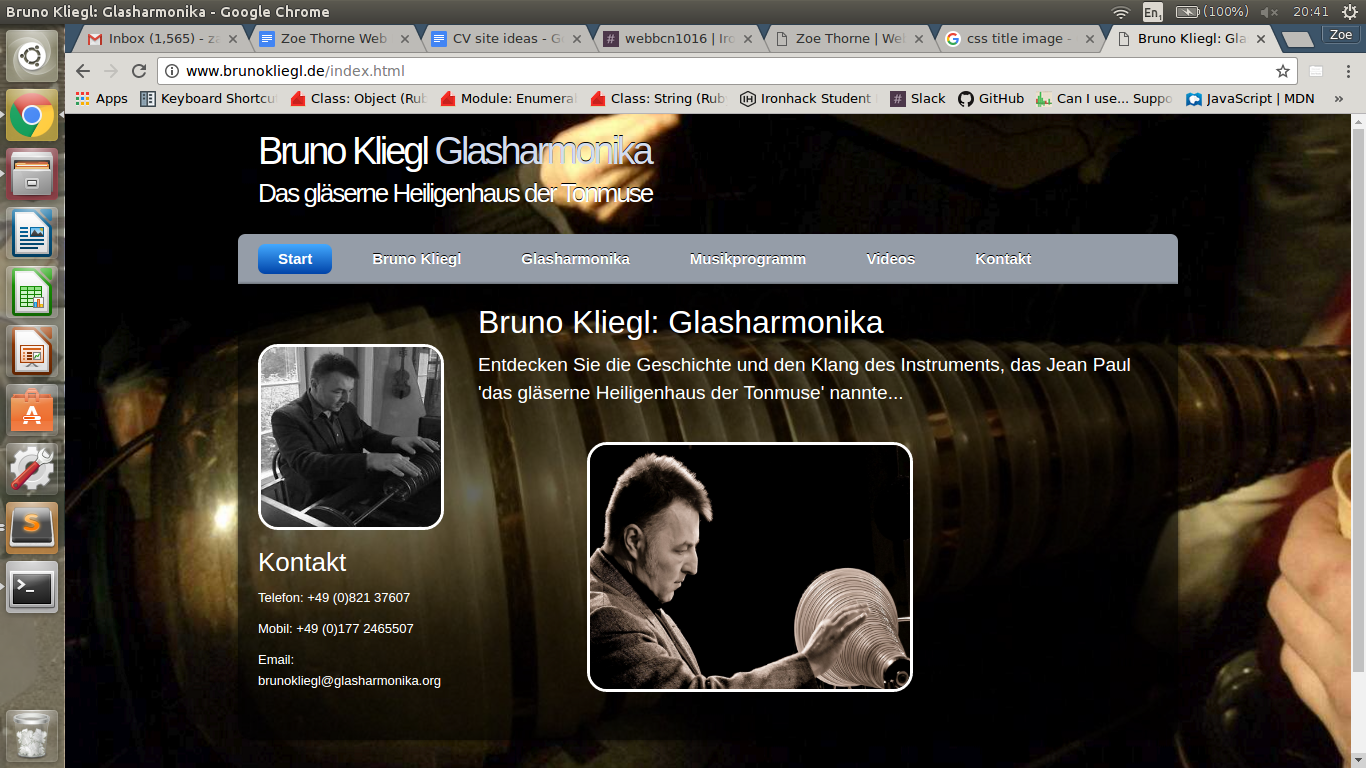 Bruno Kliegl front page